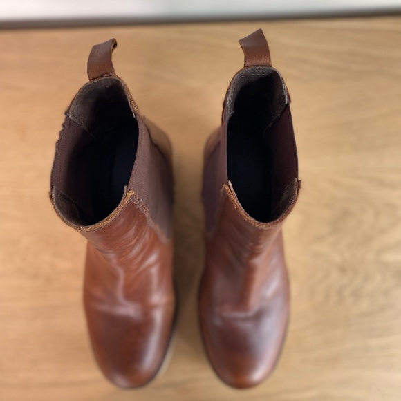 Leather Platform Chelsea Boots Diba True She Nah - Picture 5 of 11